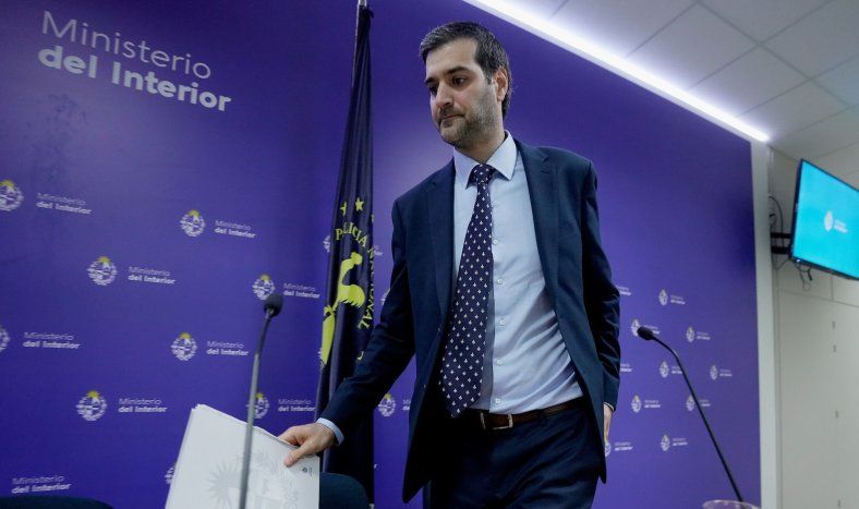 Nicolás Martinelli, ministro del Interior, presentó las últimas cifras sobre delitos.&nbsp;