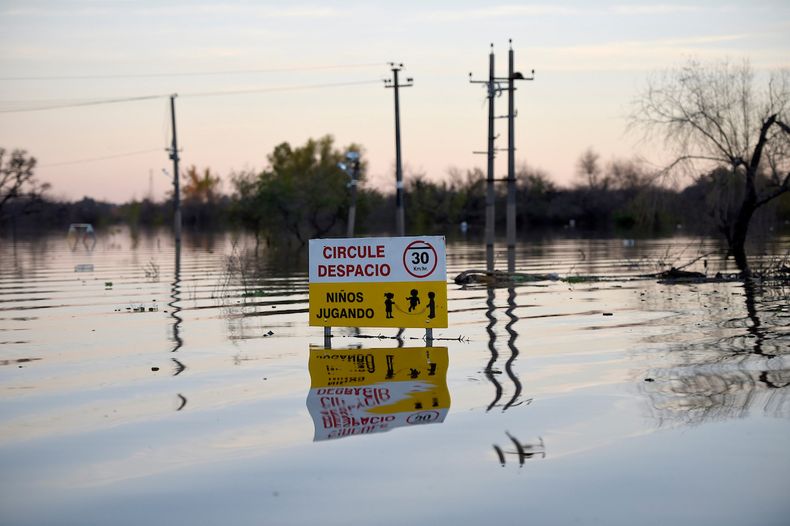 Inundaciones en Salto, en 2017.