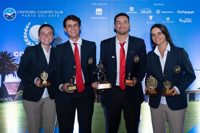 Ganadores de la Copa Artigas y la Copa Río de la Plata, Michele Melandri, Raúl Román, Martín Sandoval y Antonia Matte