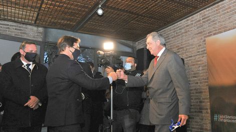 El presidente Lacalle Pou participó de la inauguraciuón del stand del Ministerio de Ganadería y realizó varias visistas al predio de la Expo Prado. Foto: Presid