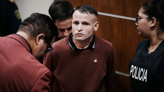 Moisés Martínez en el juzgado.