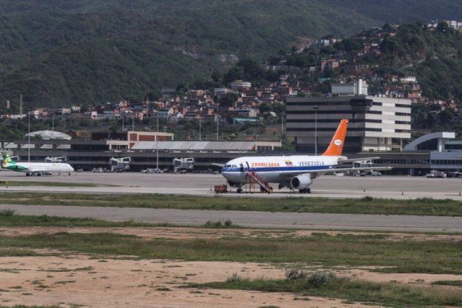 Vista general del aeropuerto de Caracas, Venezuela