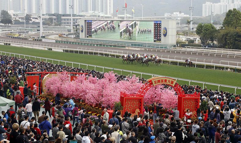 Copa del Año Nuevo Chino en el hipódromo de Sha Tin,&nbsp;en Hong Kong