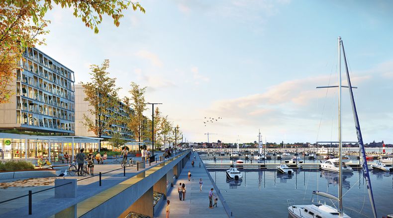 Los promotores del proyecto de la isla frente a Punta Gorda, unida a Montevideo por un puente de 450 metros, aseguran que más de la mitad del área sería de uso público, además de que tendría un puerto con 300 amarras.