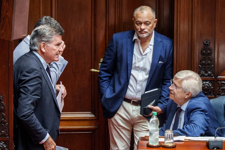 Pedro Bordaberry y Tabaré Viera, los dos senadores de Vamos Uruguay.