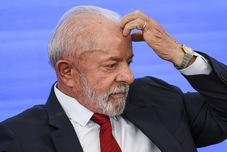 Luiz Inácio Lula da Silva durante un evento en el Palacio de Planalto