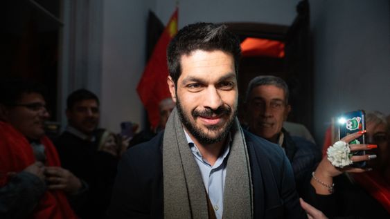 Andrés Ojeda en la sede del Partido Colorado Andrés Ojeda en la sede del Partido Colorado