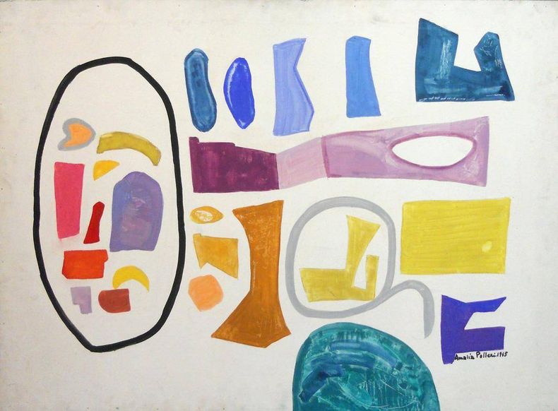 Caligrama 5 de Amalia Polleri forma parte de la exposición Al descubierto: Colección MNAV.