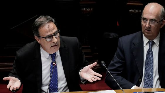 Álvaro Garce, director de la Secretaría de Inteligencia, durante una de sus visitas al Parlamento Álvaro Garce, director de la Secretaría de Inteligencia, durante una de sus visitas al Parlamento