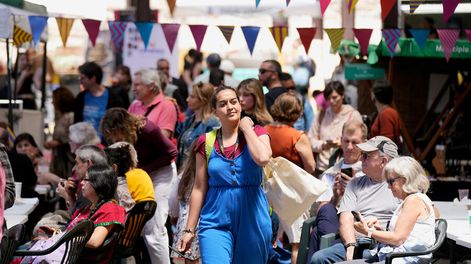 13ª Fiesta de las Migraciones en el Museo de las Migraciones Muralla Abierta de la Ciudad Vieja. Foto: Javier Calvelo, adhocFOTOS