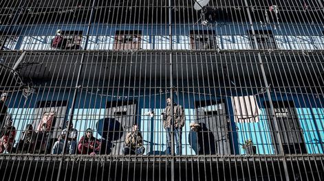 Módulo 11 en la cárcel de Santiago Vázquez en Montevideo. Foto: Javier Calvelo / adhocFOTOS