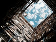 Recuperación de los esgrafiados en el Palacio Legislativo. Recuperación de los esgrafiados en el Palacio Legislativo.