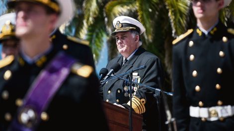 Jorge Wilson, comandante en jefe de la Armada, recomendó al ministro de Defensa la compra de los buques a Cardama. Fotos: Javier Calvelo, adhocFOTOS
