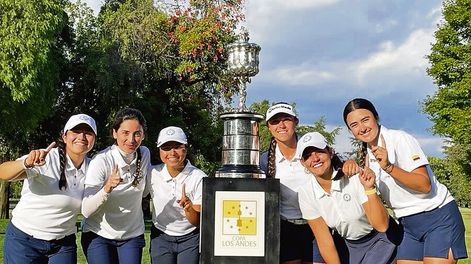 Campeonas sudamericanas de la categoría femenina, el equipo de Colombia