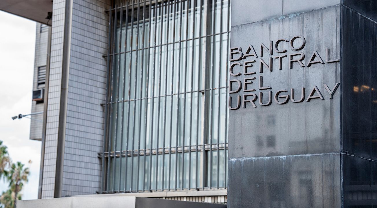 Sede del Banco Central del Uruguay, en la Ciudad Vieja.