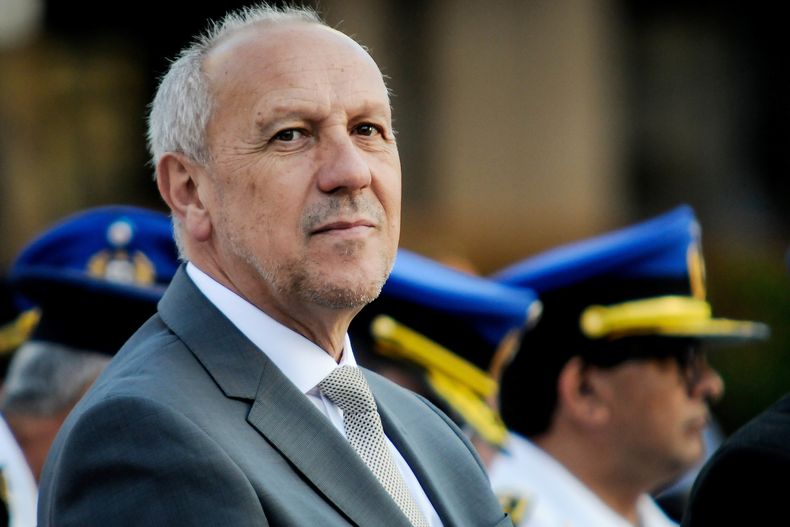Miguel Ángel Toma, durante un aniversario de la Policía Nacional.&nbsp;