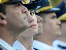 Un acto conmemorativo de la Policía; en el Ministerio del Interior es donde se da la mayor brecha de género respecto de los cargos jerárquicos. Foto: Javier Ca