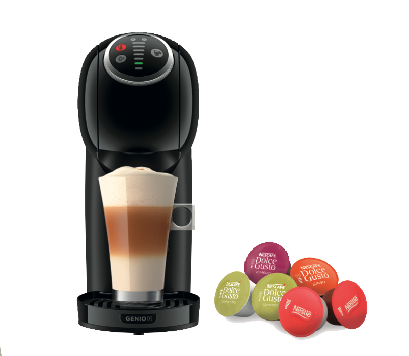 Cafetera Genio S Plus con tres cajas de cápsulas