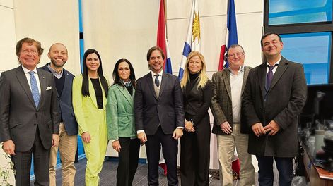 Empresarios de Maldonado reunidos con el presidente Luis Lacalle Pou el 26 de setiembre