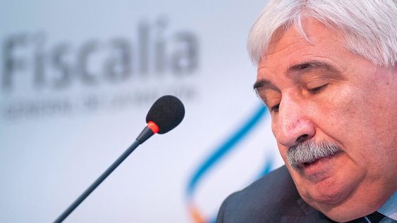El fiscal de Corte subrogante, Juan Gómez, en Fiscalía
