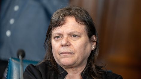 Mónica Ferrero en el Palacio Legislativo