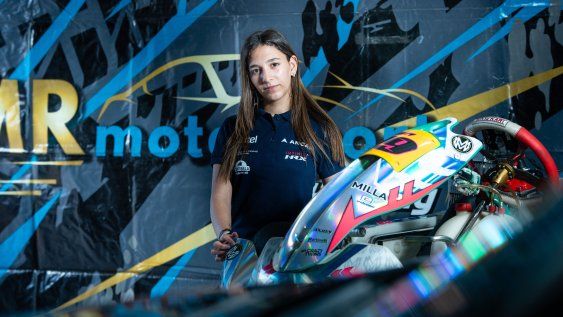 Matilde Itzcovich y el kart, una historia que comenzó hace poco y la puede llevar lejos