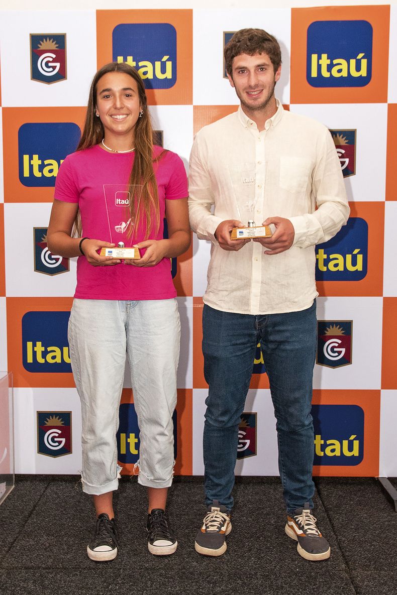 Los ganadores de la Copa Itaú María Paz Marqués y Nicholas Teuten