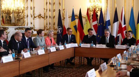 Cumbre europea para analizar la situación de Ucrania, 2 de marzo 2025.