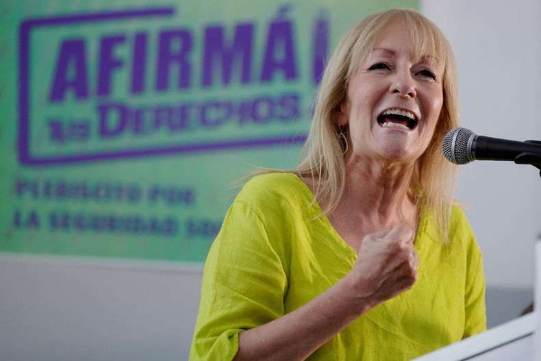 Carolina Cosse durante el Congreso Extraordinario del Partido Socialista, en marzo&nbsp;