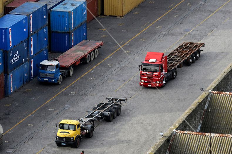 Movimiento logístico en el Puerto.&nbsp;