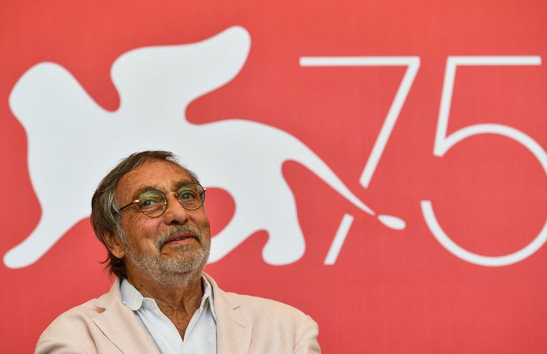 Luis Brandoni durante la presentación de Mi obra maestra en el Festival de Venecia.