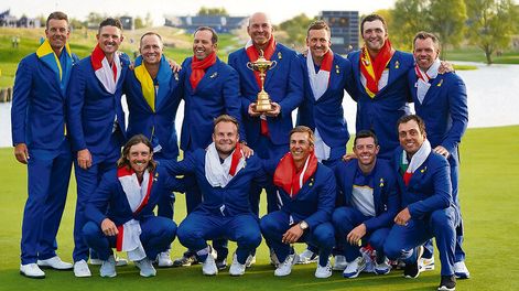 Equipo europeo, último campeón de la Ryder Cup , en París 2019