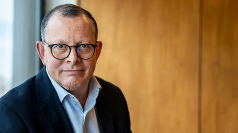 Álvaro Perrone, diputado de Cabildo Abierto, en su despacho del anexo del Palacio Legislativo&nbsp;