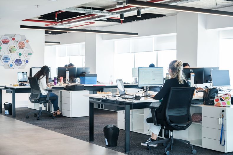 Las oficinas de BASF en el World Trade Center del Buceo.