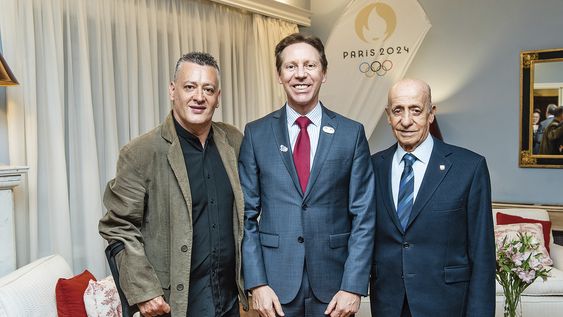 Presidente del Comité Paralímpico Daniel Facal, embajador de Francia Jean-Paul Seytre y presidente del Comité Olímpico del Uruguay Julio Maglione Presidente del Comité Paralímpico Daniel Facal, embajador de Francia Jean-Paul Seytre y presidente del Comité Olímpico del Uruguay Julio Maglione