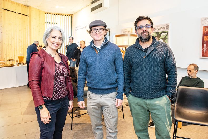 Virginia Becerra, Agustín Correa y Carlos Escande