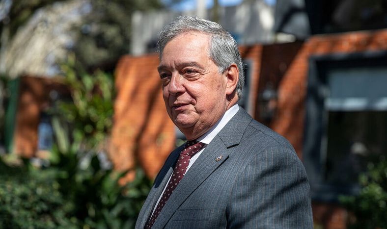 Fernando Mattos durante la inauguracion de la Expo Prado 2023 en Montevideo. Foto: Mauricio Zina / adhocFOTOS