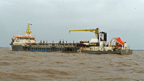 Dragado de canal Martín García. Foto: gub.uy