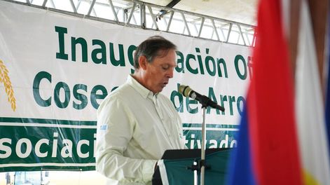 Alfredo Lago durante su discurso. Foto: @ACAoficial