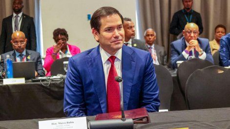 Marco Rubio asiste a una plenaria de la 50 Reunión Ordinaria de la Conferencia de Jefes de Gobierno de Caricom, 25 de febrero de 2026. &nbsp;