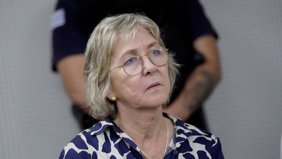 Ana Iewdiukow durante una audiencia por el caso Conexión Ganadera. Ana Iewdiukow durante una audiencia por el caso Conexión Ganadera.