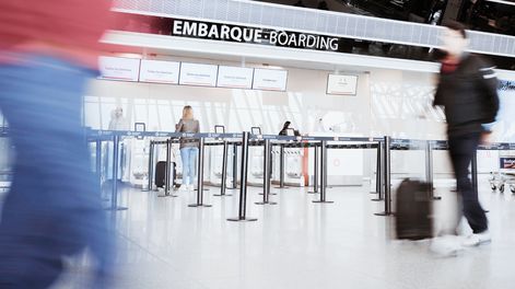 El Aeropuerto de Carrasco.