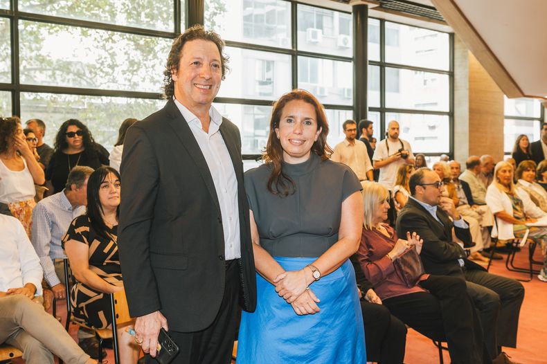 Director de Espectáculos del Sodre Fernando Couto y directora nacional de Cultura María Eugenia Vidal.
