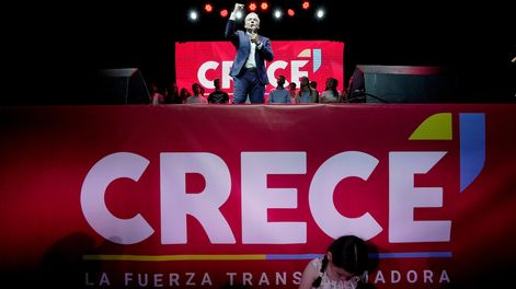 Búsqueda | Robert Silva en el lanzamiento de su campaña. Foto: Javier Calvelo / adhocFOTOS