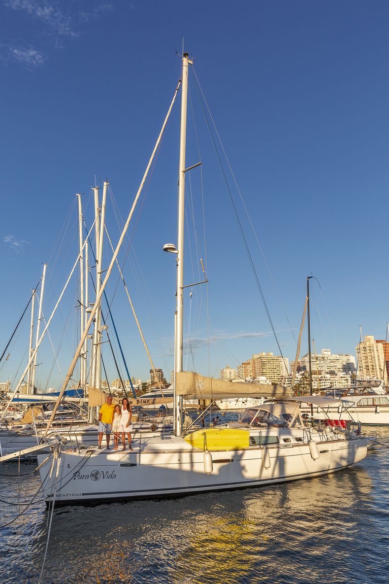 Pura Vida es el barco de la familia Centanaro. Foto: Lucía Durán