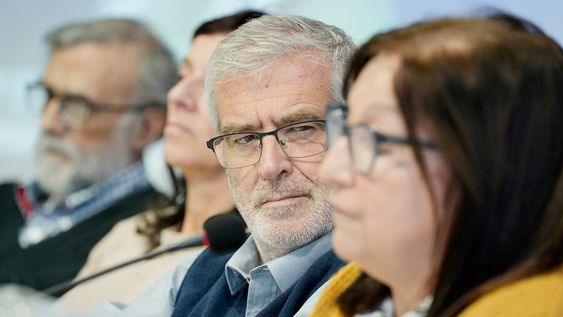 Agustín Canzani, durante un seminario sobre los 50 años del golpe de Estado en La Huella de Seregni, en 2023. Foto: Javier Calvelo, adhocFOTOS Agustín Canzani, durante un seminario sobre los 50 años del golpe de Estado en La Huella de Seregni, en 2023. Foto: Javier Calvelo, adhocFOTOS