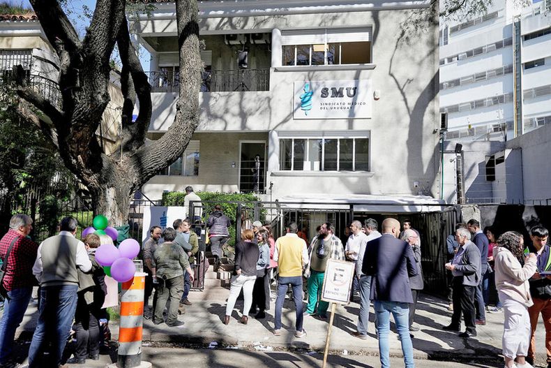 Elecciones en el SMU el 28 de setiembre de 2023. Foto: Javier Calvelo, adhocFOTOS