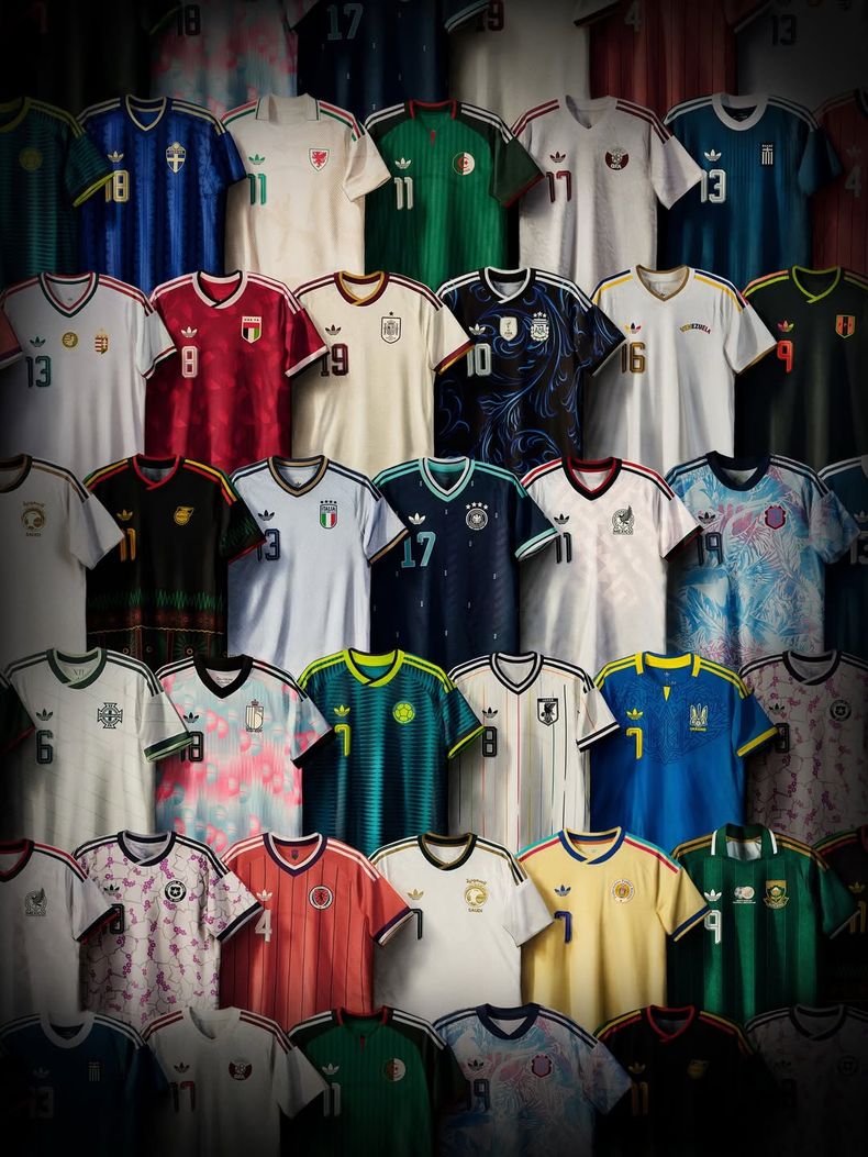 Camisetas alternativas de Adidas para la Copa del Mundo.&nbsp;