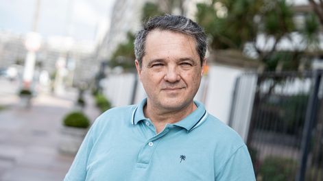 Roque García, candidato a intendente de Montevideo por la Coalición Republicana en representación de Cabildo Abierto