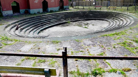 Infraestructura en desuso del zoológico de Villa Dolores. Fotos: Javier Calvelo / adhocFOTOS